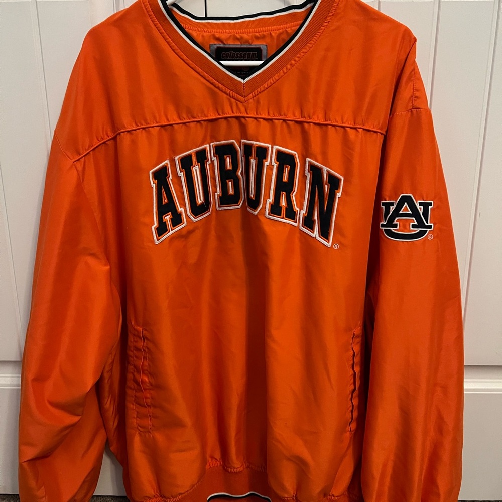 Colosseum Auburn University Orange Windbreaker
